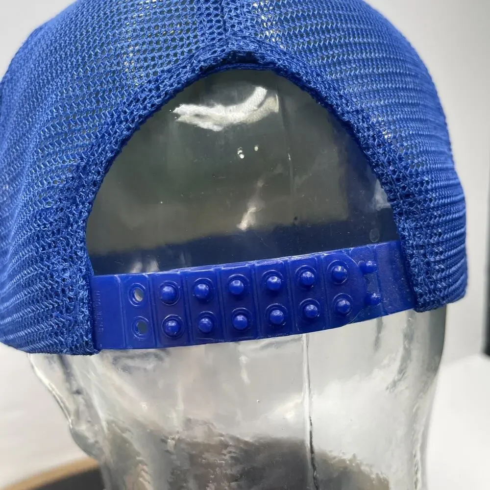 VTG Village of‎ Vinton Texas Snapback Hat Blue Trucker Cap Mesh Rope Foam Front